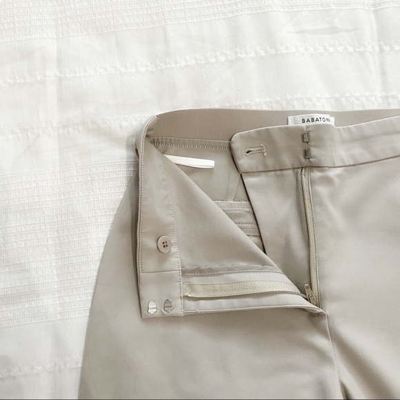 Aritzia Babaton Elegant Slim Leg Tan Beige Taupe Women's Pants Size 2 - Picture 6 of 10